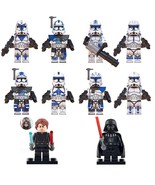 10pcs Star Wars Anakin Darth Vader 501st Legion Captain Rex Echo Kix Minifigures - $22.99