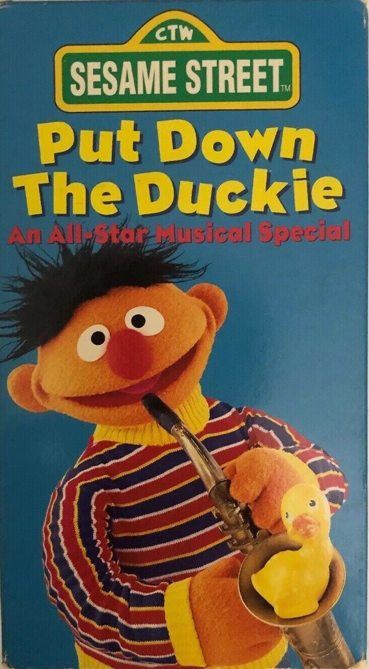 Sesame Street Put Down The Duckie An All-star Musical Special(VHS,1994 ...