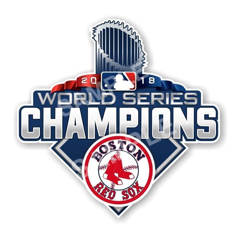 Boston Red Sox Champions 2018 World Series Large Size Precision Cut Decal Baseball Mlb 6591