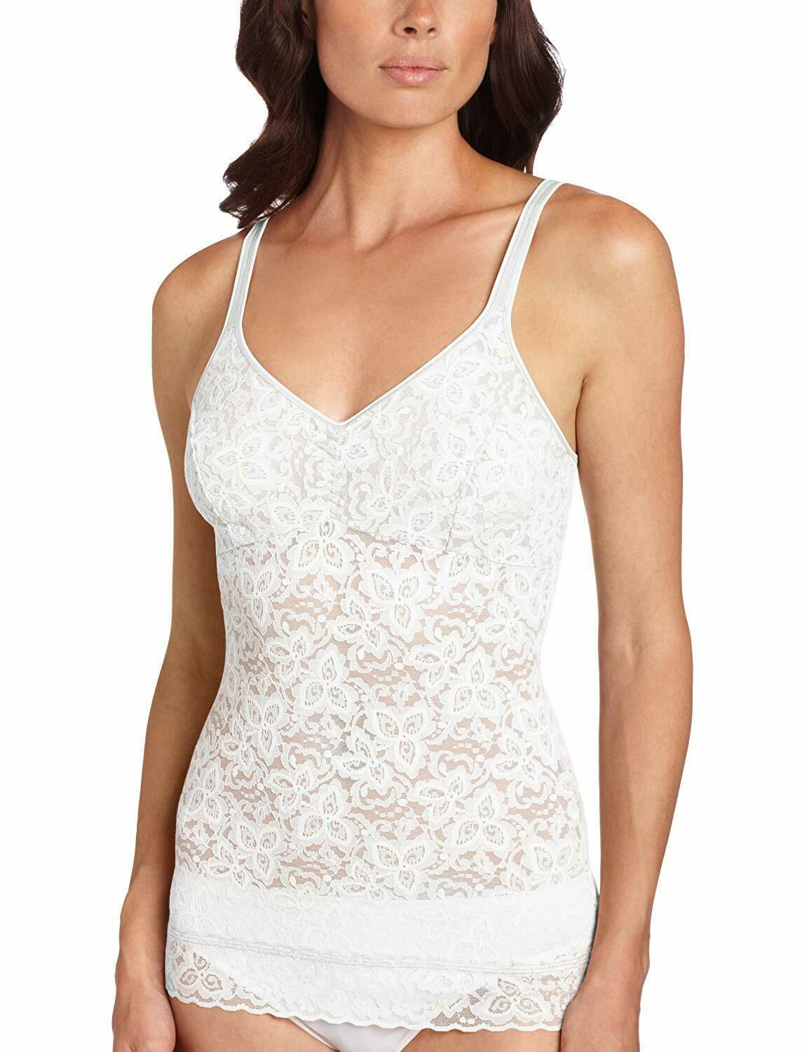 BALI White Lace 'N Smooth Firm Control Camisole, US 2XLarge, NWOT - Shapers