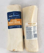 2 Ct BarkWorthies Stuffed Beef Bone With Peanut Butter Flavor Blend 5 To 6"