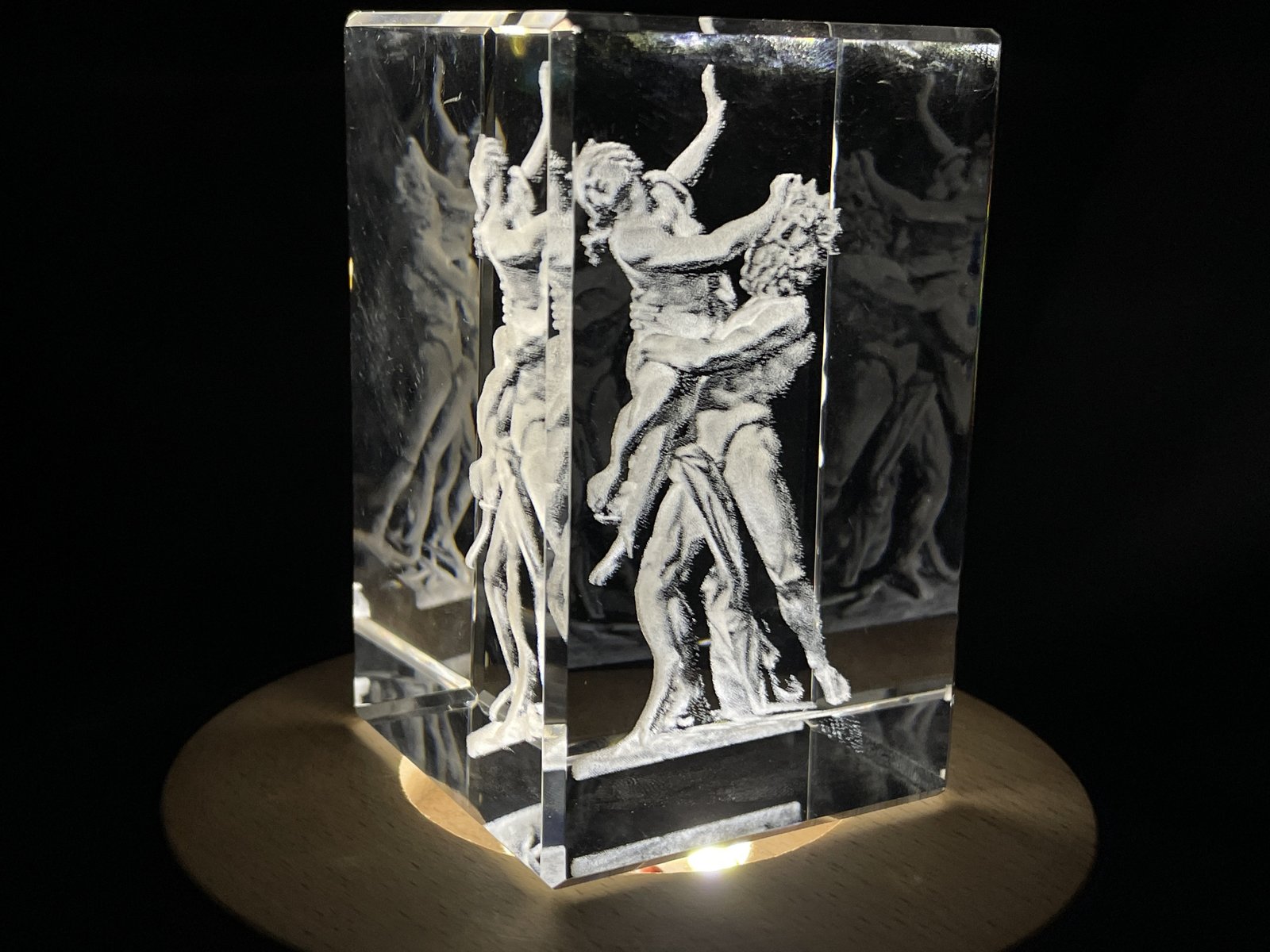 Hades 3D Engraved Crystal Keepsake/Gift/Decor/Collectible/Souvenir
