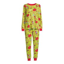 Dr. Seuss Grinch M Family Sleepwear Women&#39;s Long Sleeve Top and Pants, S... - $39.59