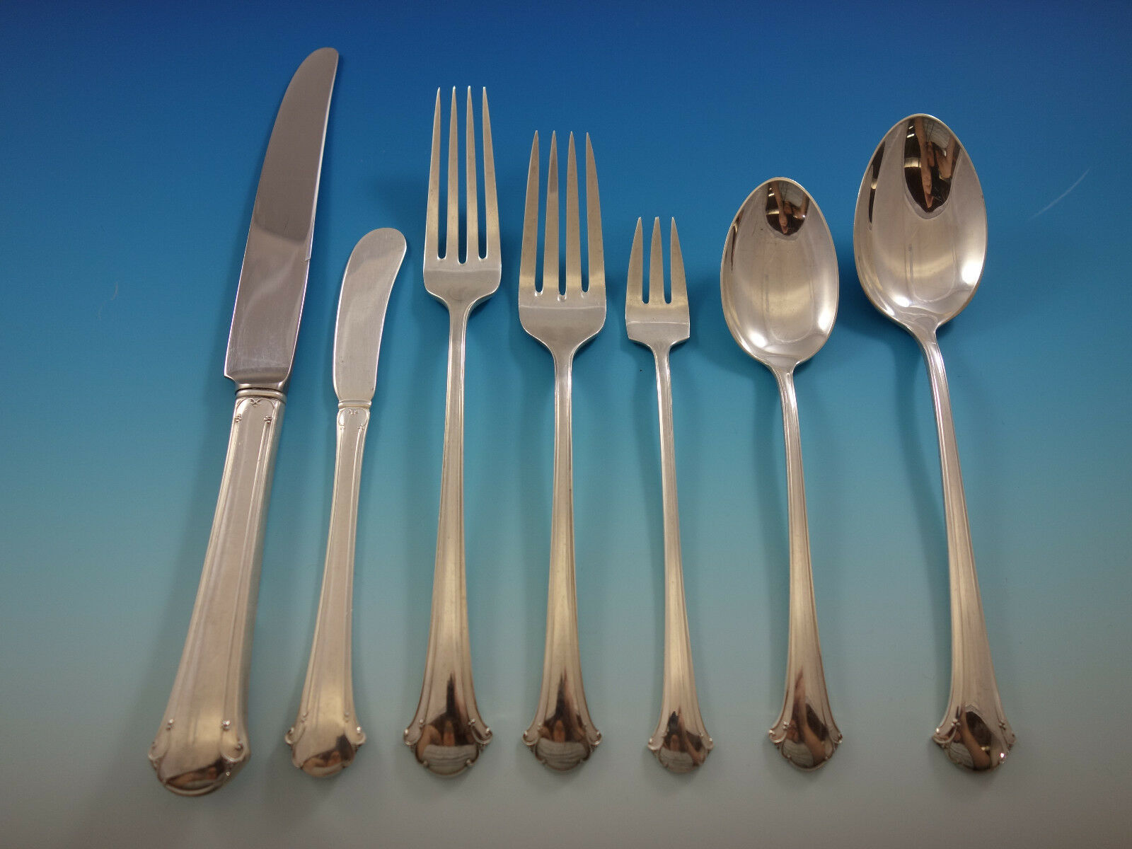 Primary image for Chippendale by Towle Sterling Silver Flatware Set for 12 Service 84 pieces
