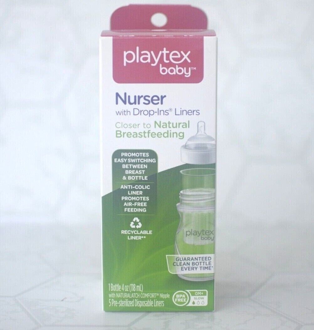 Baby Haus & Garten PLAYTEX BABY NURSER DROPINS BABY BOTTLE DISPOSABLE LINERS 50 LINERS 118 ML 4