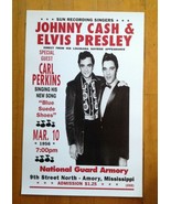Sun Recording Johnny Cash &amp; Elvis Presley March 10 1956 &gt; Poster/Print R... - $18.80