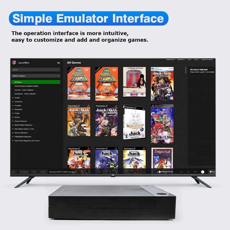 Launchbox External Game Hard Drive Disk 45000+Games PS4/PS3/PS2/Wii