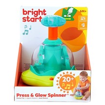Bright Starts Baby Press and Glow Spinner   Simple Toddler's Fun   Great Toy for image 1