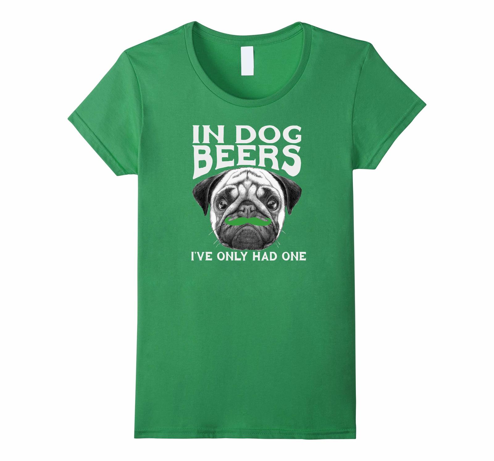 Dog Fashion - Saint Patrick's Day Pug Dog Irish Mustache Shirt Wowen