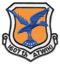 United States Air Force 1607th Air Transport Wing (H) Logo Embroidered Patch NEW - $4.99