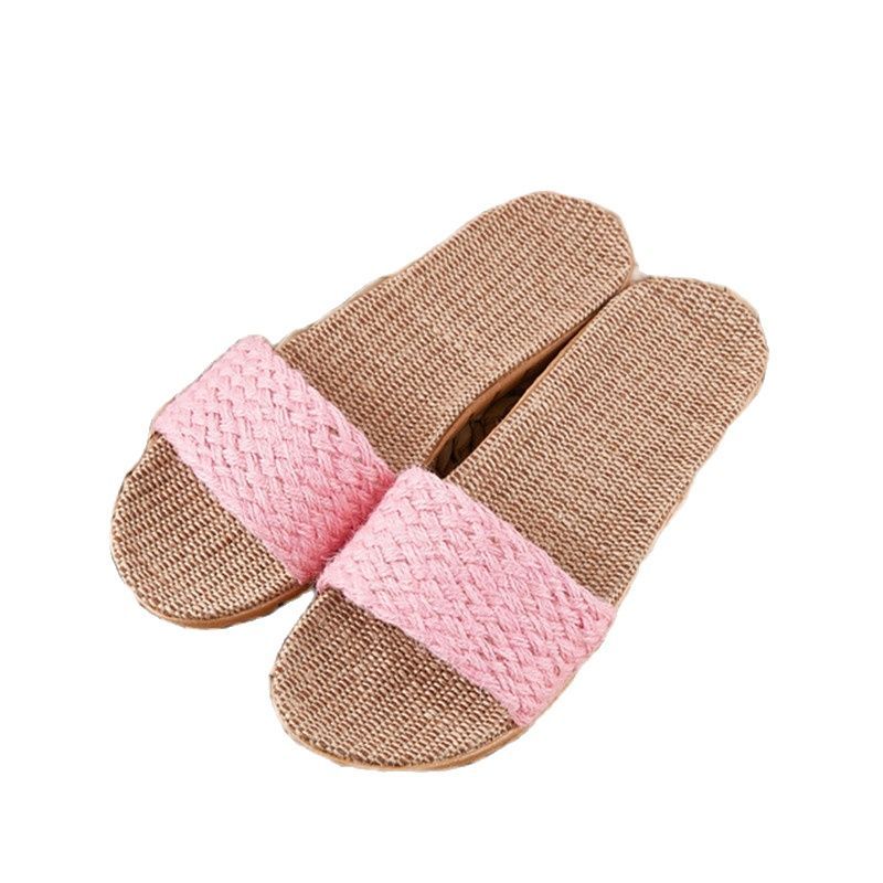 Suihyung Women Slippers Female Casual Flax Slides 13 Colors Linen Belt Ladies Sa