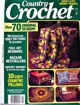 Vintage Country Crochet Magazine 70 Designs Folk Art Afghans & Granny Squares - $3.95