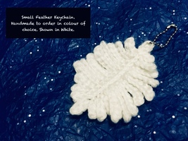 Handmade To Order - Small Feather Keychain - $36.98