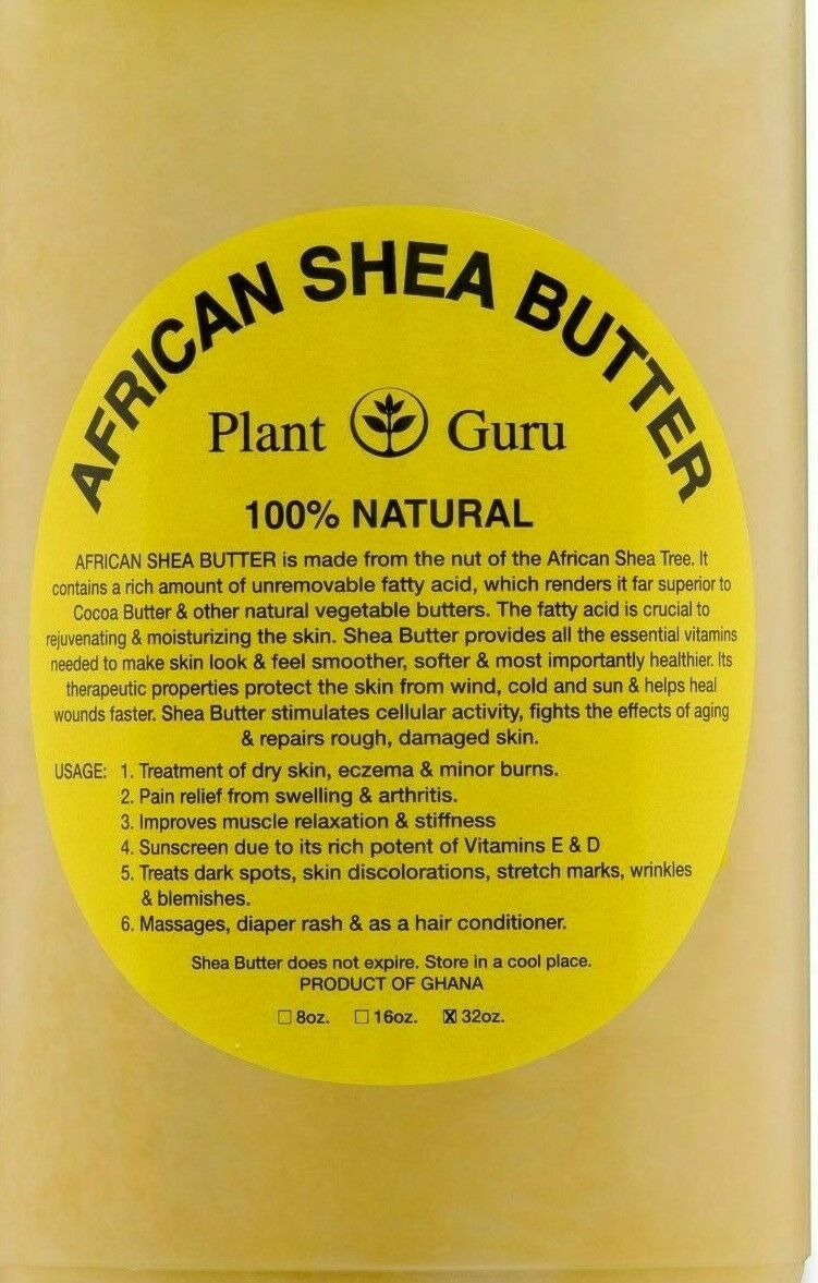 Raw African Shea Butter 32oz Bulk Unrefined Grade A 100 Pure Natural