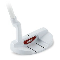 An item in the Sporting Goods category: Bionik 105 White Golf Putter Right Handed Semi Mallet Style 35 Inch Senior Men's