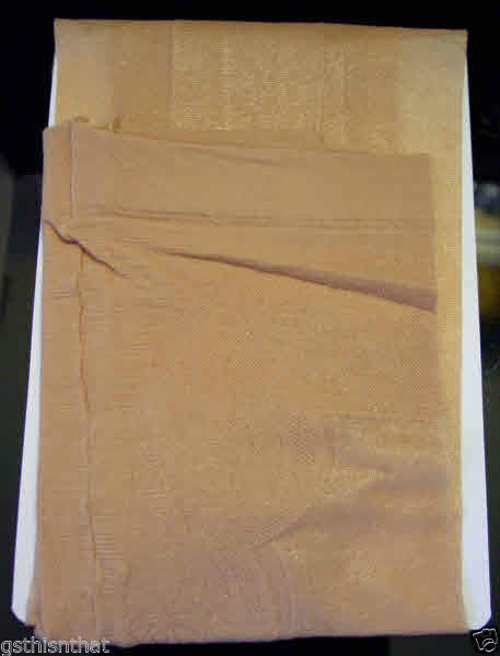 Image of Nude French Cut Support Pantyhose Sheer NEW Women's Hosiery One Size - lbs