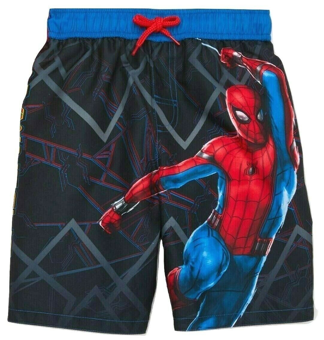 Spiderman Marvel Rächer UPF50 + Badehose Badeanzug Jungen Größe 5-6 Oder 7