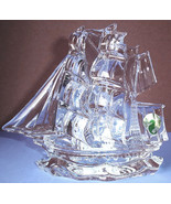 Waterford Tall Ship Crystal Sculpture Made in Ireland New - $470.25
