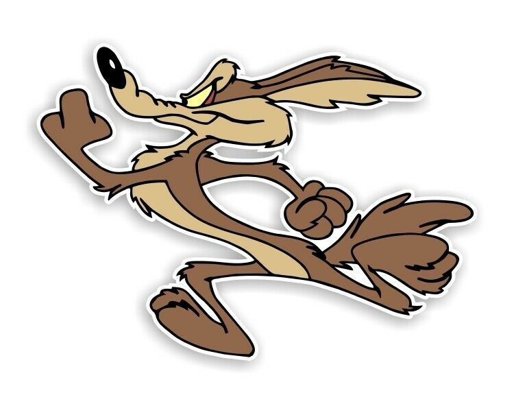 Wile E Coyote Running Decal / Sticker Die cut - Decals, Stickers ...