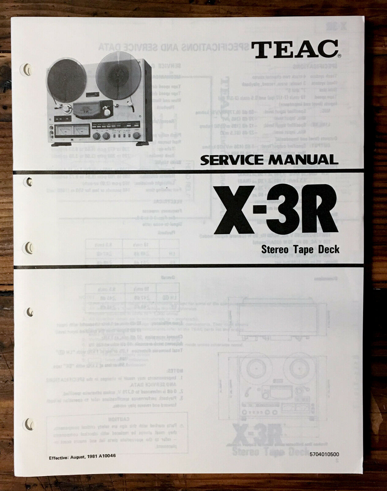 Service Manual-Anleitung für Teac X-300,X-300R 