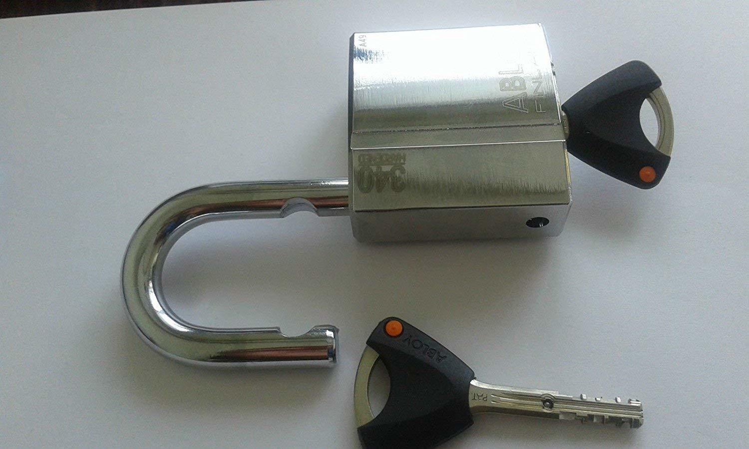 Abloy Protec2 PL 340/25 Hardened Steel Padlock/With 2 Keys And ID Card ...