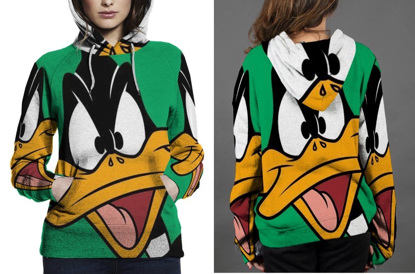 Daffy Duck. Hoodie Fullprint Women - Sweatshirts, Hoodies