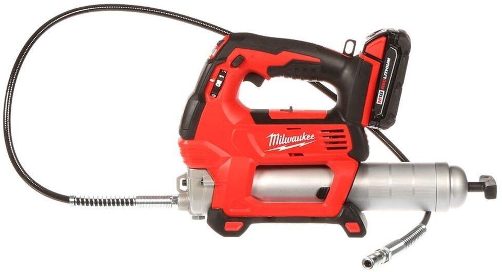 Milwaukee Cordless Grease Gun 18-Volt Lithium-Ion Battery Charger Hard ...