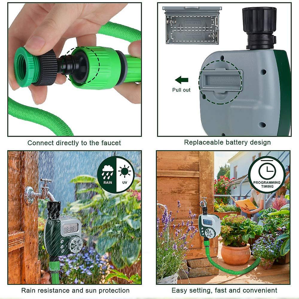 Automatic Garden Water Timers Watering Irrigation System Water Control