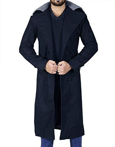 Black Taboo Long Length Fur Collar Tom Hardy Warm Winter Woolen Trench Coat