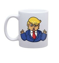 The Cute Confused Trump Mug Cup Donald New in Box - $8.86