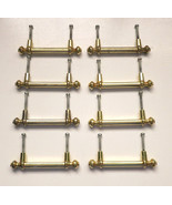 8 x Vintage Amerock Brass Drawer Cabinet Pull Handles, 761-1, RD 1979 CA - $30.47
