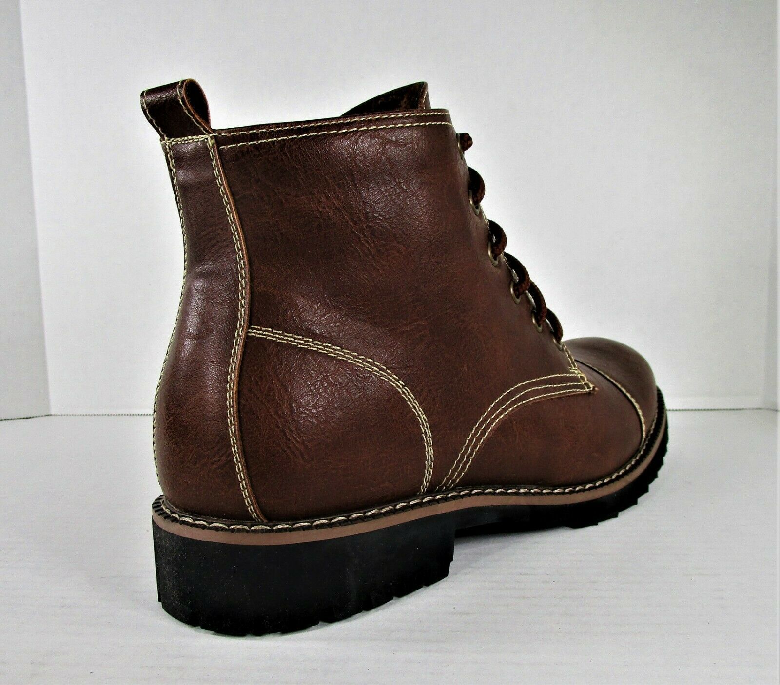 Ferro Aldo Men's Cap Toe Boot MFA506019 U.S. Sz 8.5 Leather Wool Lined