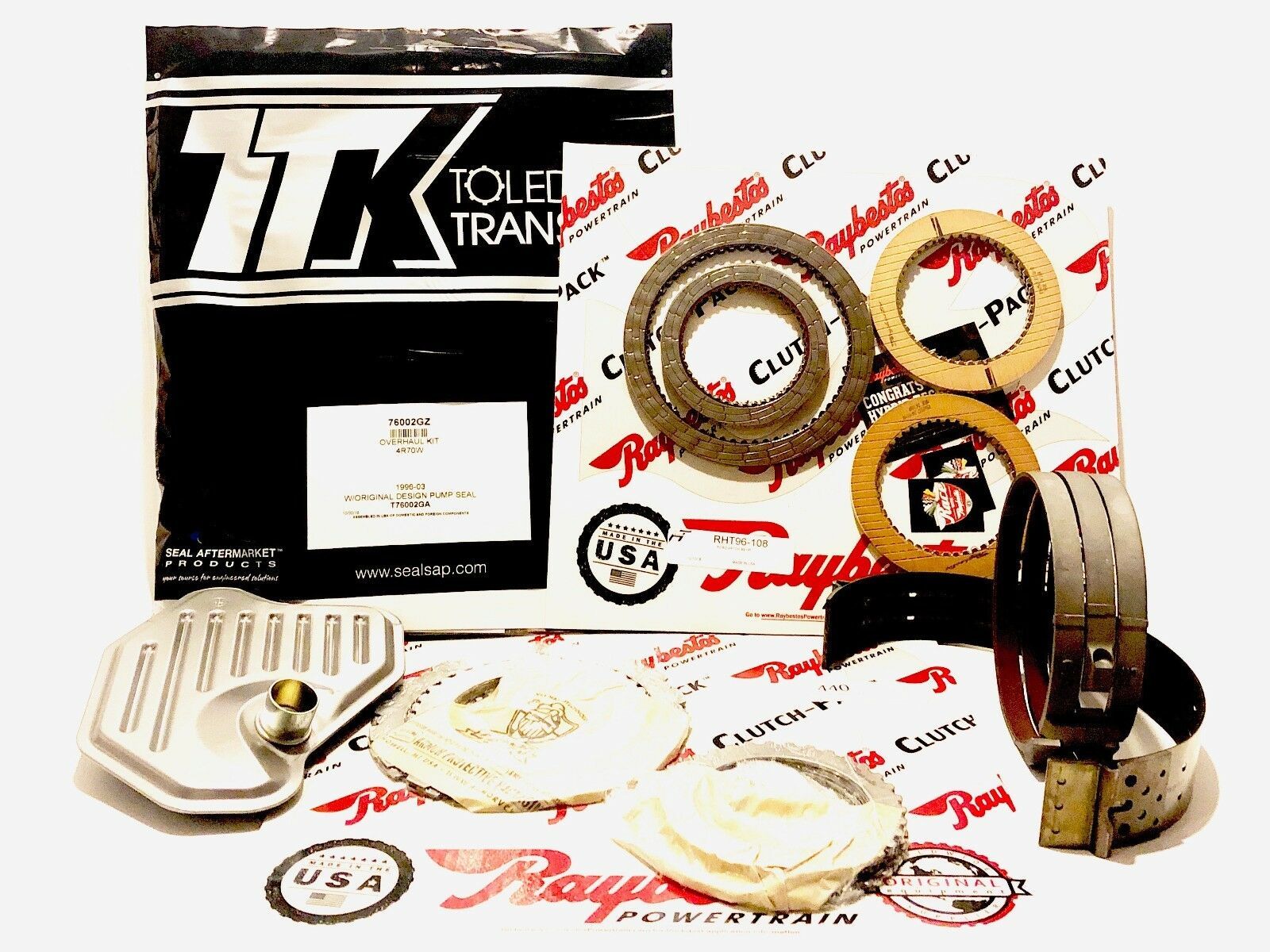 4R70W 4R75W TRANSMISSION Master Rebuild Kit 19962003 CLUTCHES Bands