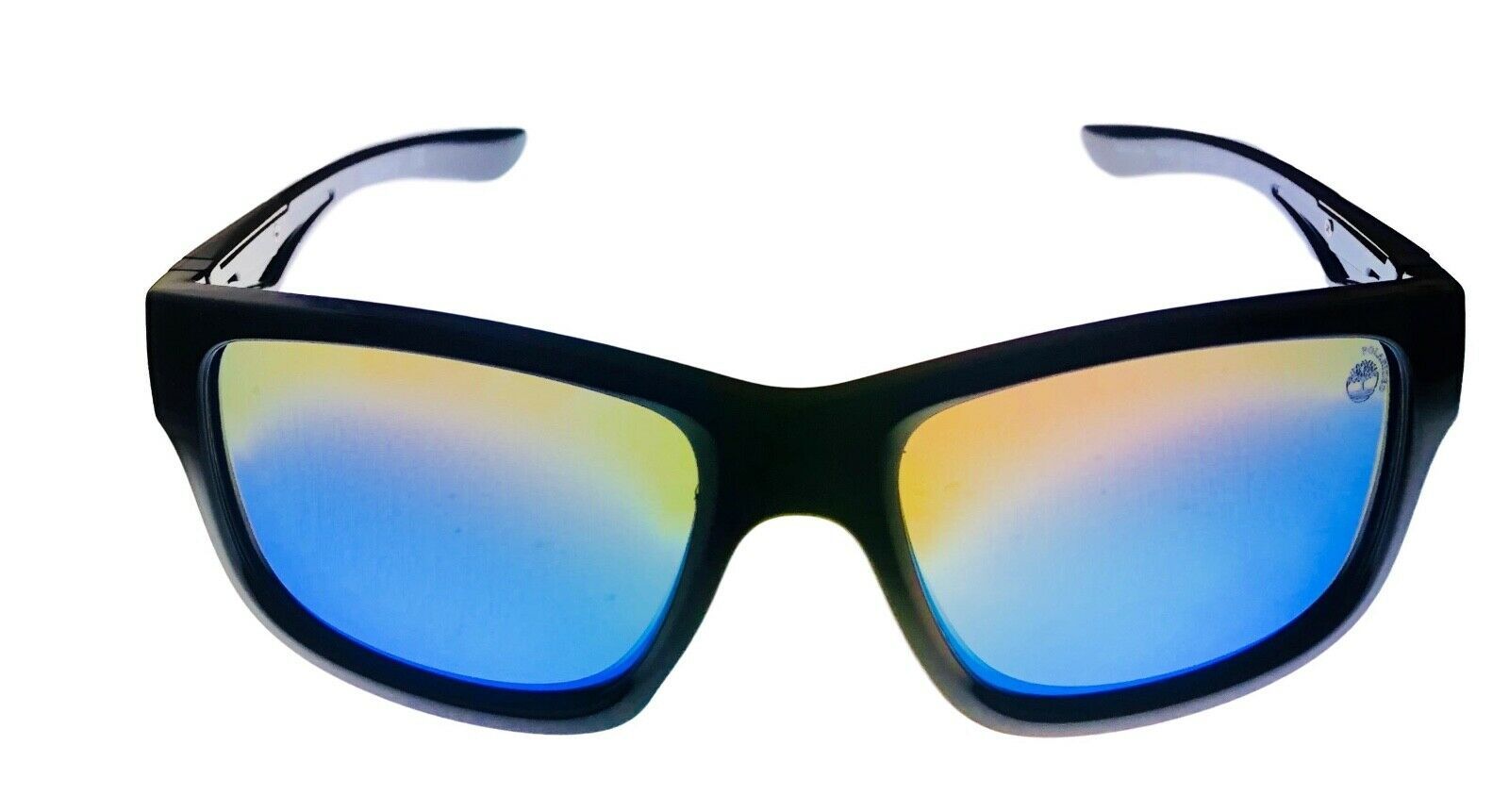Polarized Blue Lens TB7155 1D Timberland Mens Rectangle Black Plastic Sunglass