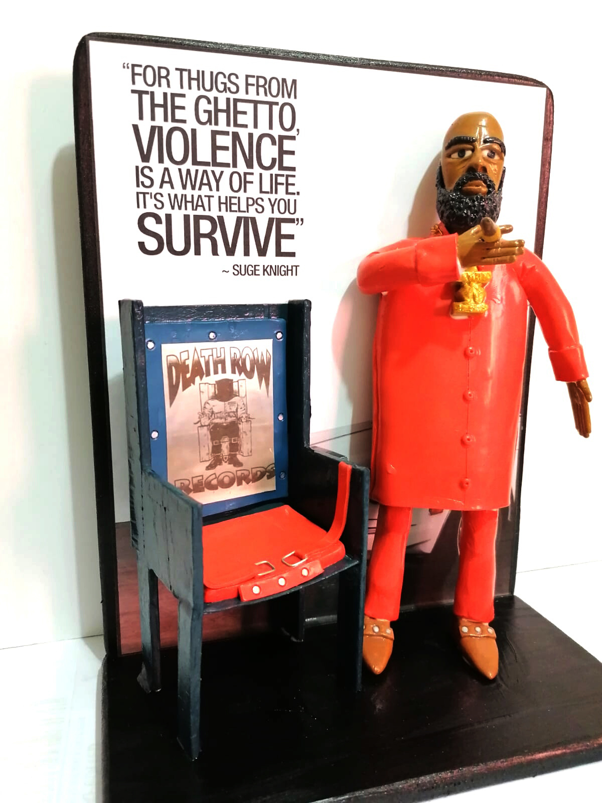 Figurine Handmade Action Figures Suge Knight chair Death Row Records