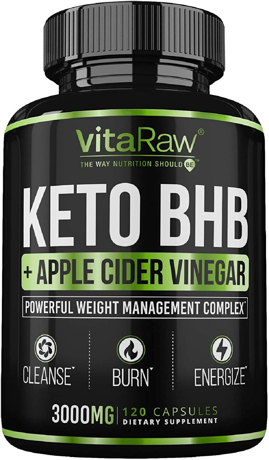 Skinnyhack Organic Apple Cider Vinegar with Mother + Keto BHB Salts 90 ...