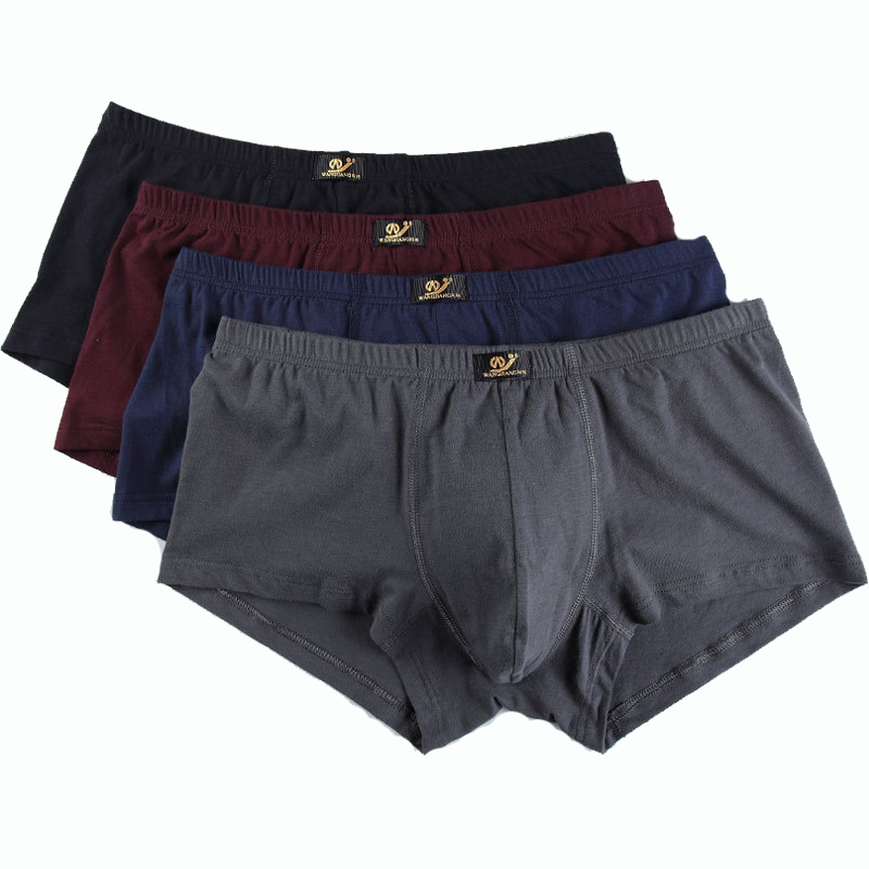 4pcs Men’s Cotton Boxer Briefs Underwear