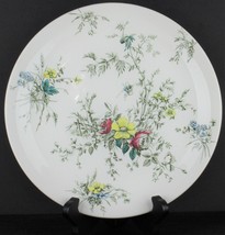 May Time Green Multicolor by WOOD &amp; SONS Plate Floral Yellow Pink England - $16.83