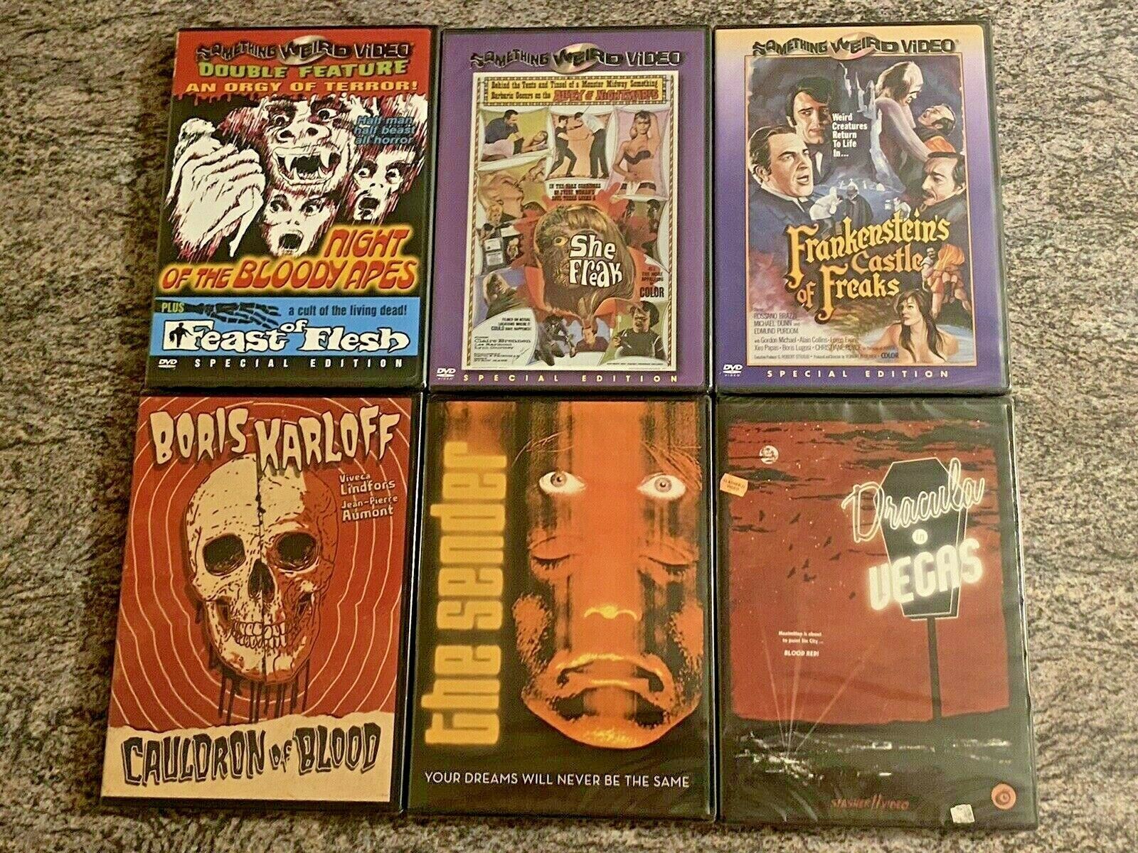 7 NEW Something Weird Video / Olive Films! 6 DVD Lot! Bloody Apes ...