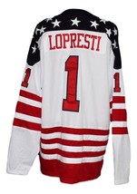 Any Name Number Team USA Canada Cup Hockey Jersey White Lopresti Any Size image 2