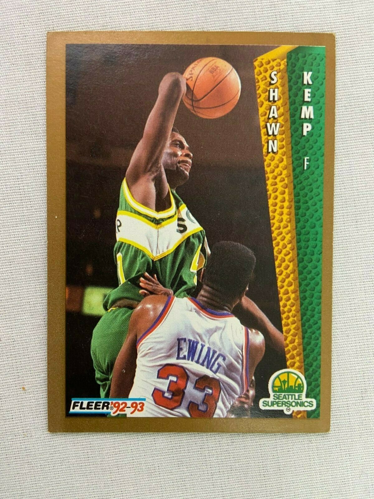 Shawn Kemp Seattle Supersonics 1992 Fleer Basketball Card