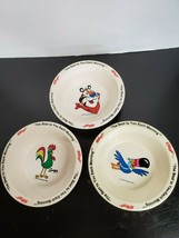 Set of 3 Kellogg's Bowls (Tucan Sam, Tony the Tiger, and Cornelius Rooster) - $17.20