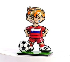 Romero Britto Miniature Figurine World Cup Soccer Player Russia Retired #333133