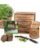 Indoor Herb Garden Starter Kit - Heirloom, Non-Gmo Herb Seeds - Basil Th... - $35.53