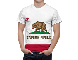 California Republic State shirt California Republic Flag  Fan Sport T-Sh... - $31.99