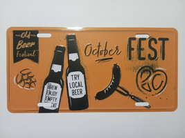drinks beer - Tin Sign - Metal Plaque, Vintage Metal Wall Decor, Bar Pub... - $15.82
