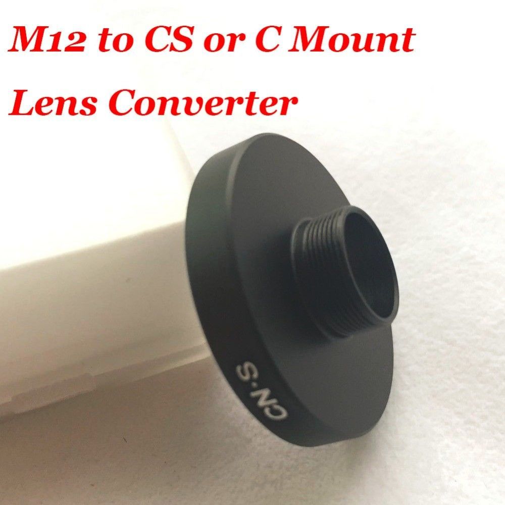 M12 to CS or C Mount Lens Converter/Adapter Ring (M12CCS) Lens