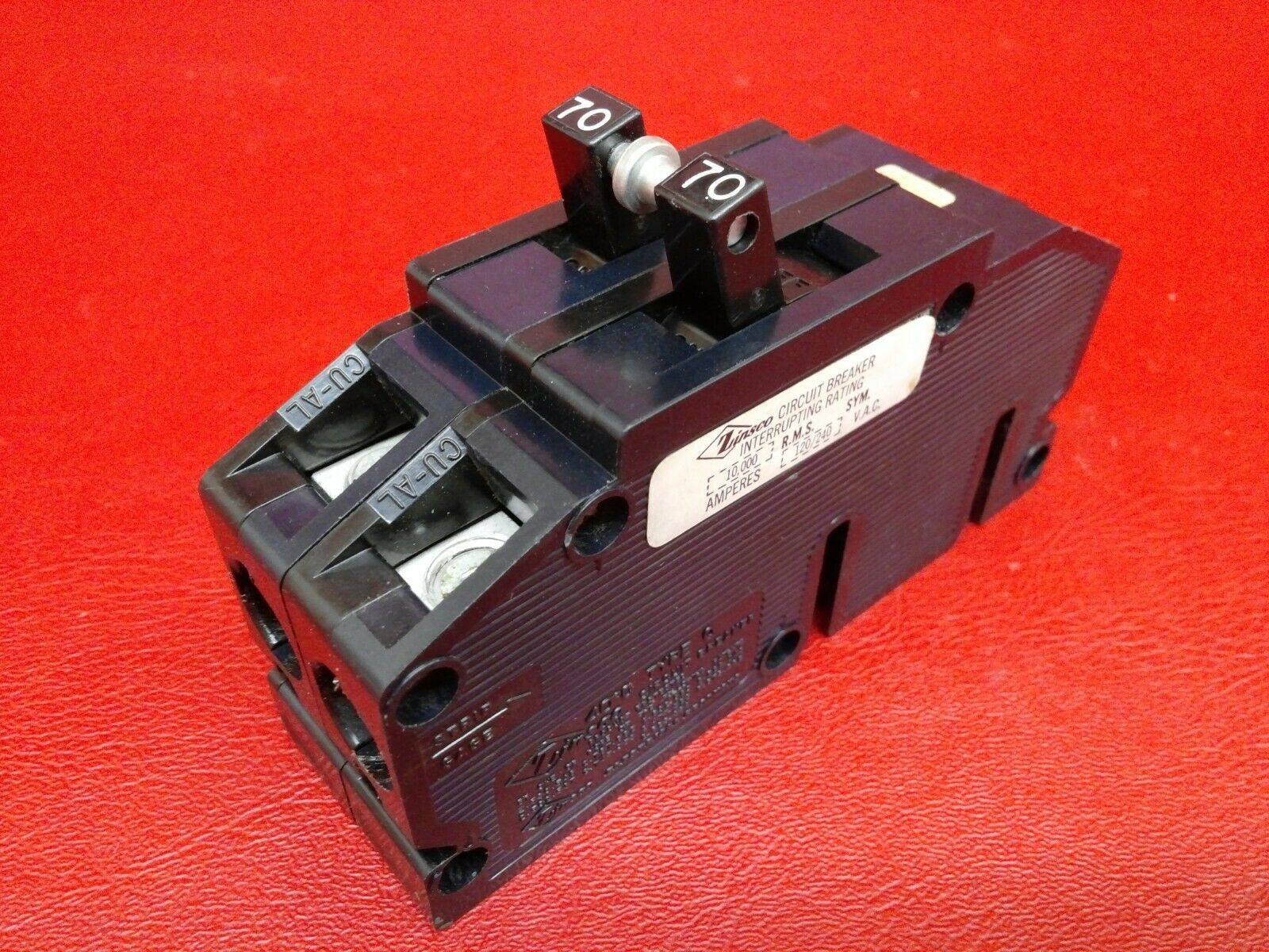 70 Amp ZINSCO 2 Pole Type Q or QC BREAKER 11/2" wide 70A 240V GTE