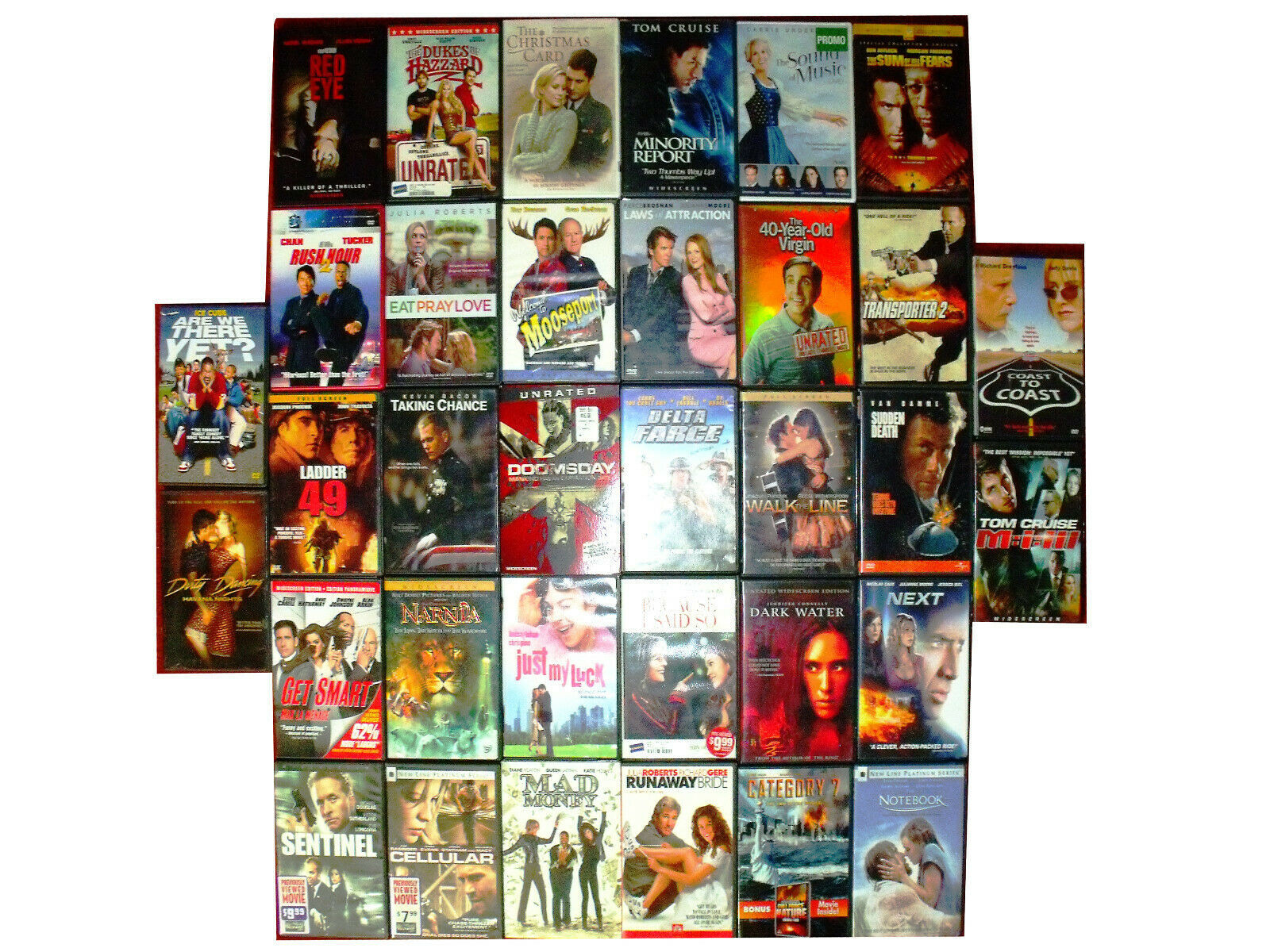 Lot of 34 Used DVD Movies 34 Bulk DVDs Used DVDs Lot Wholesale