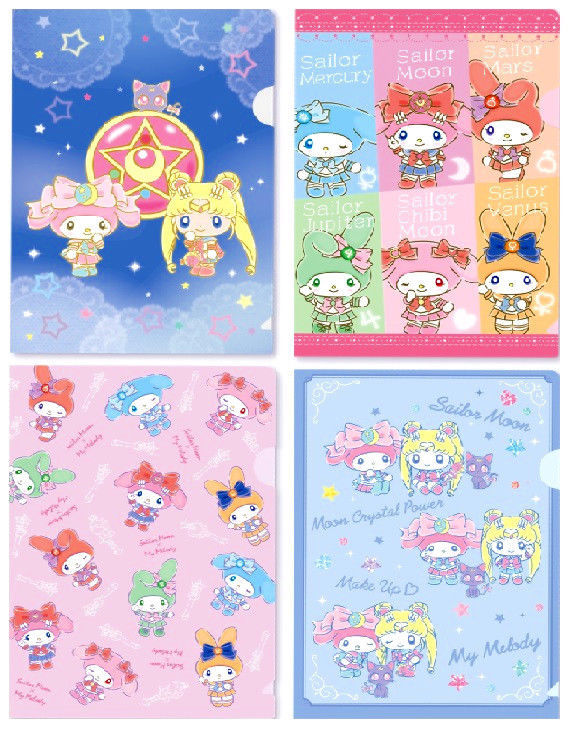 Sailor moon × my melody 7eleven japan limited file folder A5 Pink 